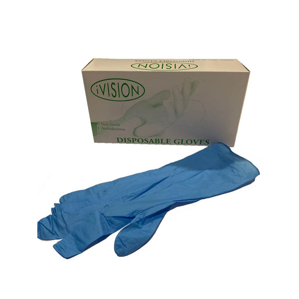 I Vision Nitrite Hand Glove Blue - 300mm